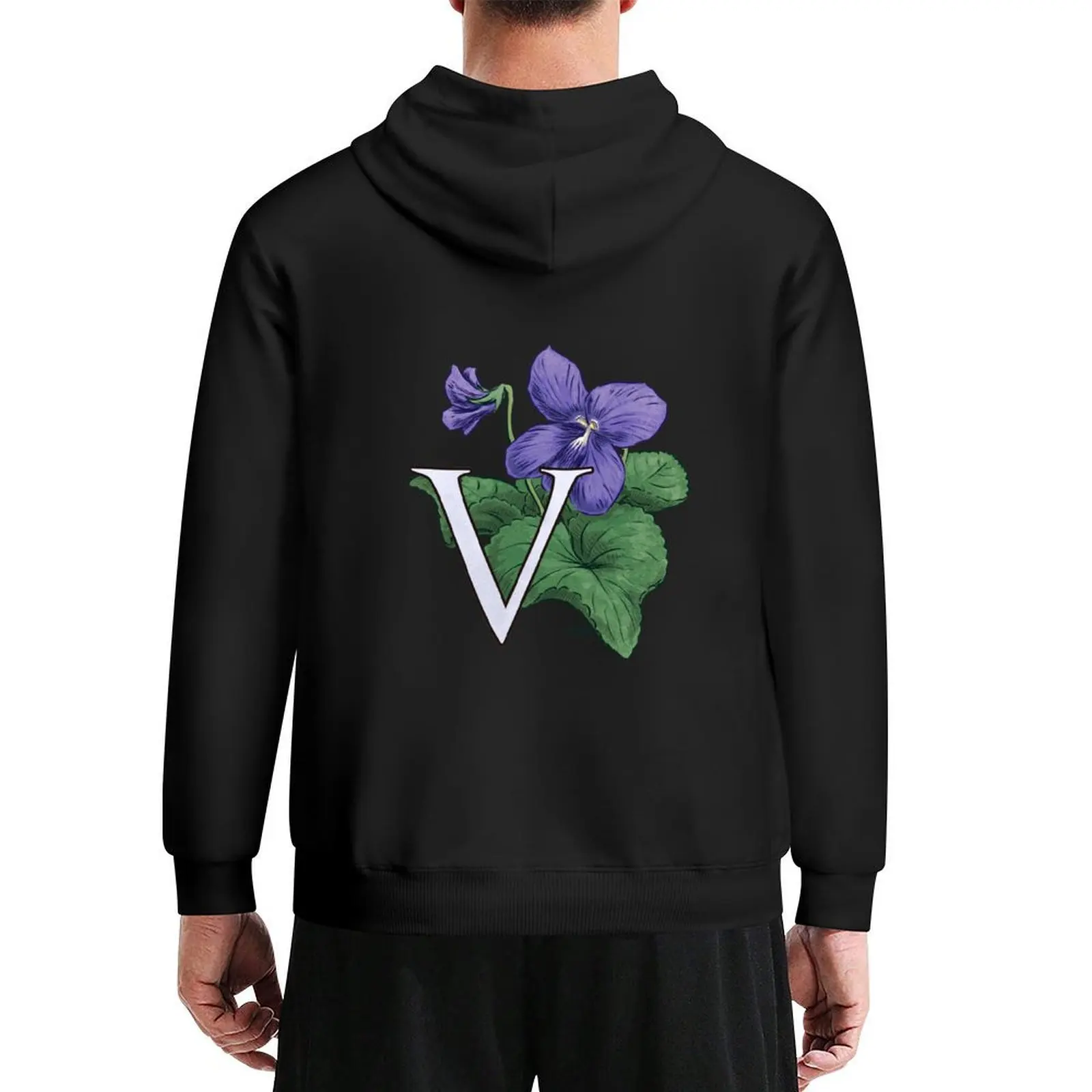 

V is for Violet floating Hoodie hooded shirt men clothing aesthetic clothing clothes for men men's hoodies