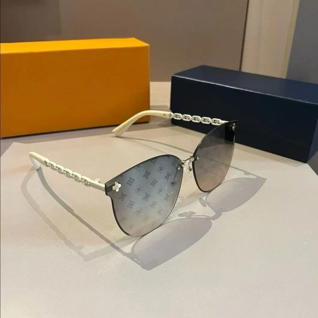 2025 2025 New Fashion Luxury Brand Design Cat Eye Rimless Sunglasses Women Travel Sun Glasses Ladies Eyewear Shade UV400 Gafas De Sol - Aliexpress Deal
