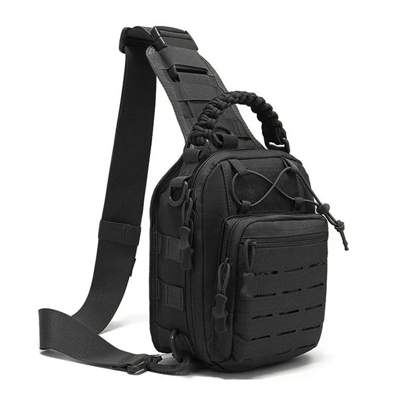 

Outdoor Sports Shoulder Bag Sling Backpack 900D Oxford Men's Outdoor chest bag Mountain Camping Fishing Trekking Molle canvas ba