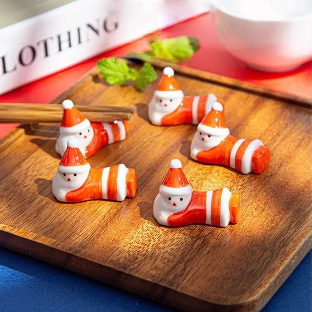 

Держатель для палочек для еды, керамическая подставка для ручек, ложка, вилка, подставка, рождественские украшения, держатель для кистей для рисования, кухонная посуда