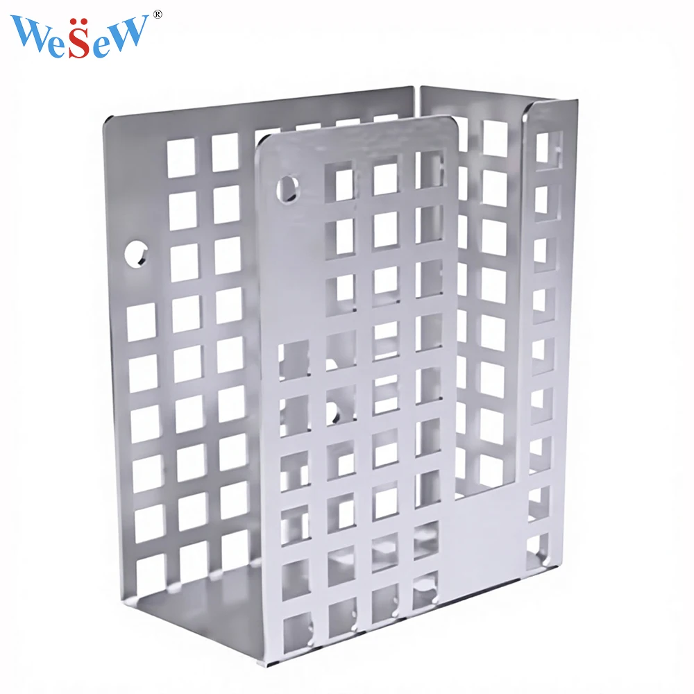 Custom Perforated Stainless Steel Aluminum Metal Box, Cutting Bending Sheet Metal Enclosure CNC Machining Service