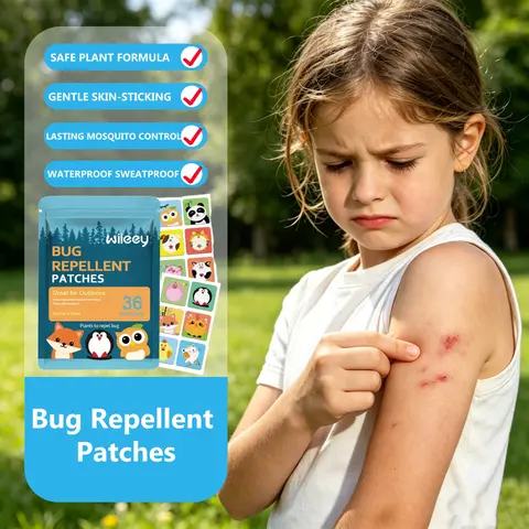 Kids Mosquito Repellent Stickers 36PCS Natural Plant Oil Lasting Anti-Bug Summer Outdoor Essential Effective Anti Insect Sticker
