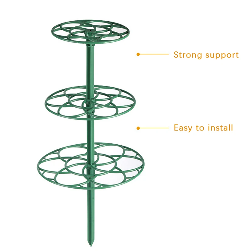 1Pc Sunflower Shaped Plastic Rack Bonsai Climbing Frame Green Luo Crab Claw Orchid Single Layer Support Climbing Vine Scaffold