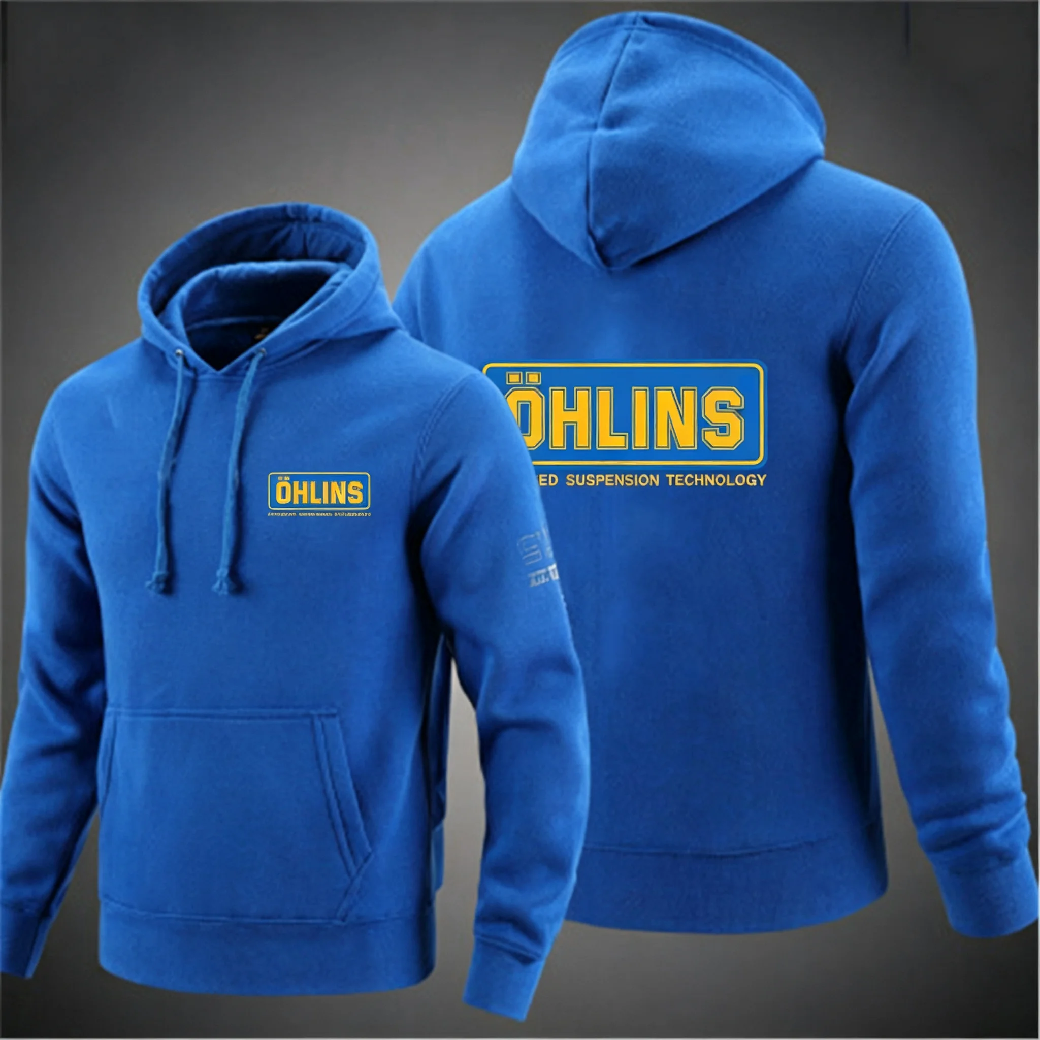 2026 Neuer Ohlins Logo-Print Herrenmode Frühling und Herbst Einfarbiger Reißverschluss-Pullover Bequemer Harajuku-Top-Sweatshirt – Detail 14