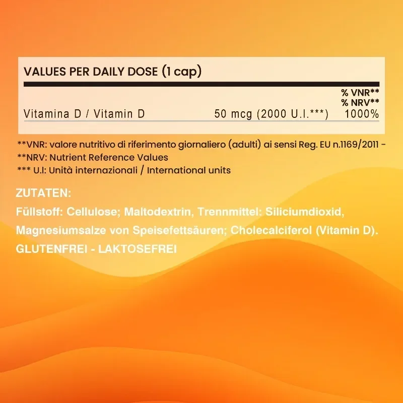 Vitamin D3 Supplement - Help Regulate Calcium Metabolism, Promote Bone, Teeth and Skin Health, Support Immunity and Heart Health