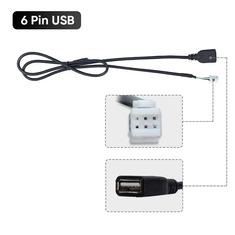 4pin Original USB Converter Cable Adapter For Car Android
