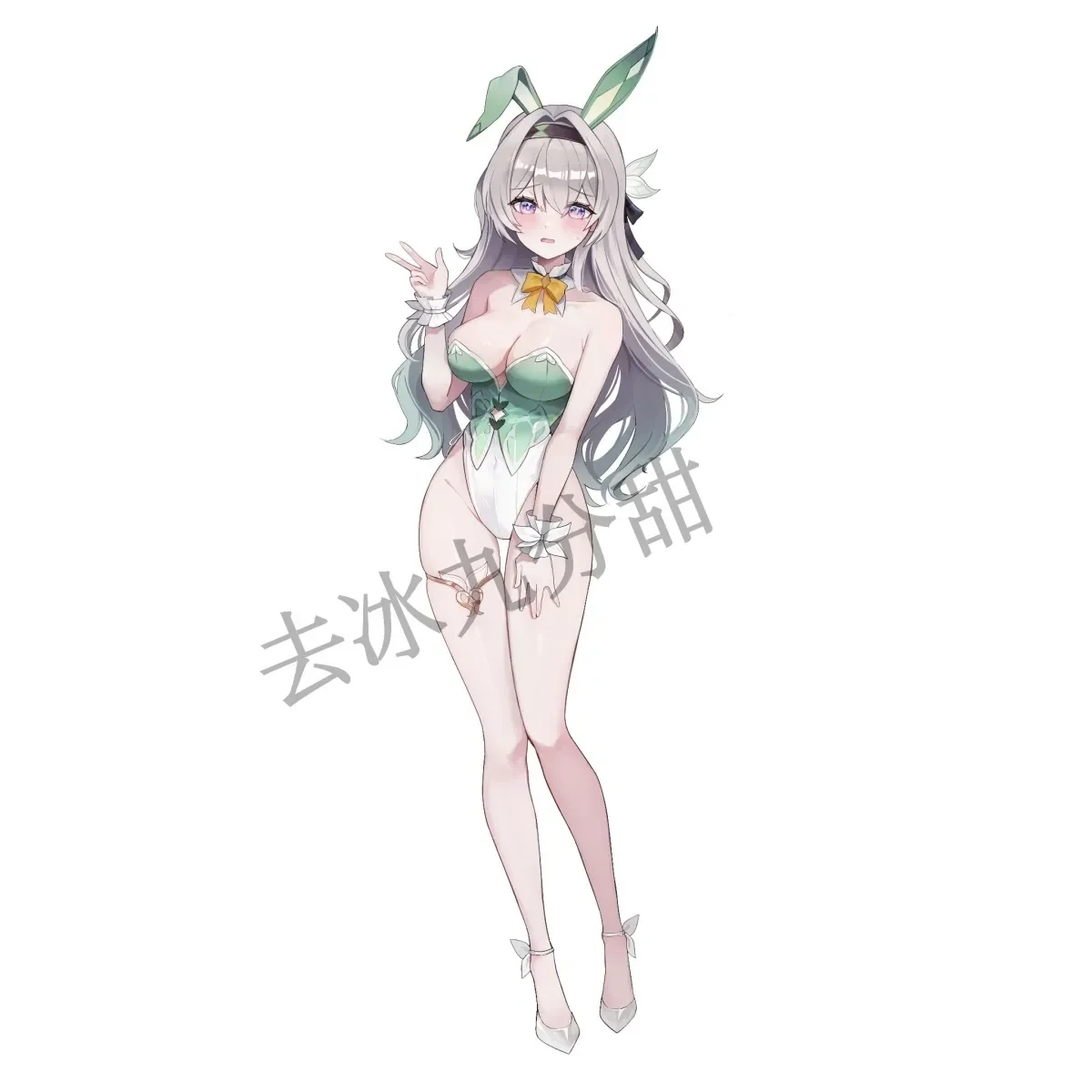 Anime Honkai: Star Rail Firefly Bunny Girl figura acrílica soporte decoración de escritorio regalo modelo de juguete Adorno