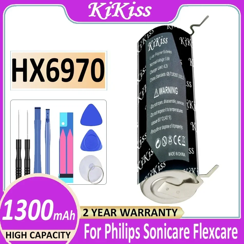 KiKiss 1300 мАч для Philips Sonic HX6970 HX6530 HX6511 HX6320 HX6330 HX6720 HX6710 HX6760 HX9350 HX9360 HX65 HX67 для Sonicare