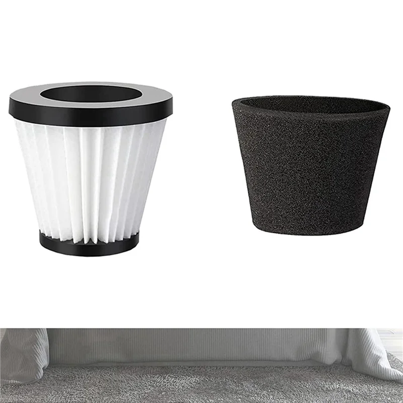 KEOL-2Set 교체 필터는 Dirt Devil Scorpion 휴대용 진공 청소기 스타일 F117과 호환 가능, 부품 AD40117과 비교