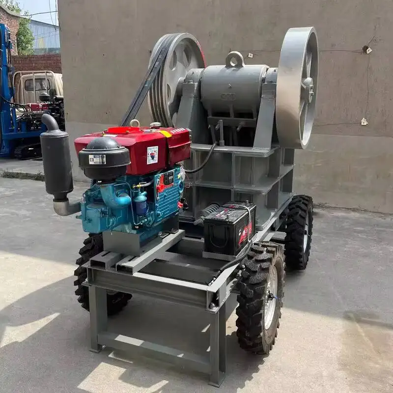 

5-20 Tons Mining Stone PE-250X400 Diesel Small Jaw Crusher Mini Portable Time Production