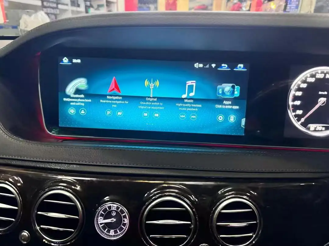 

12.3 Inch RHD Carplay For Mercedes Benz S Class W222 S350 S500 Car GPS Navigation Head Unit Multimedia Player Radio Auto Media