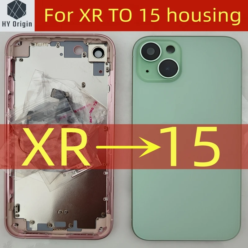 DIY housing For XR Like 15 Housing XR Up To 15 Housing Back DIY Back Cover Housing Battery Middle Frame Replacement