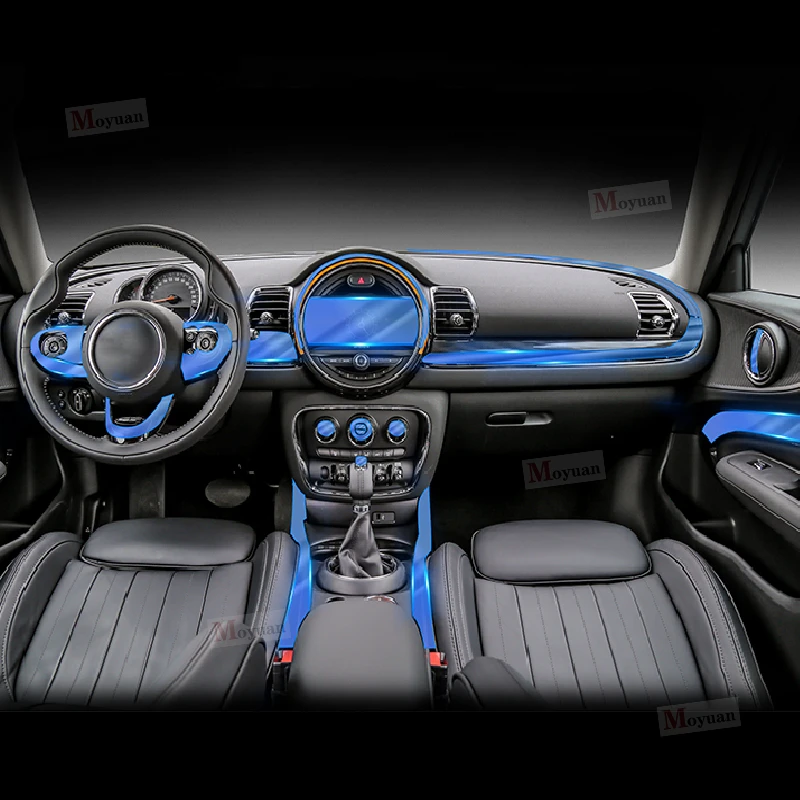 For Mini CLUBMAN 2018-2022 Car Interior Center console Transparent TPU Protective film Anti-scratch Repair film Accessories