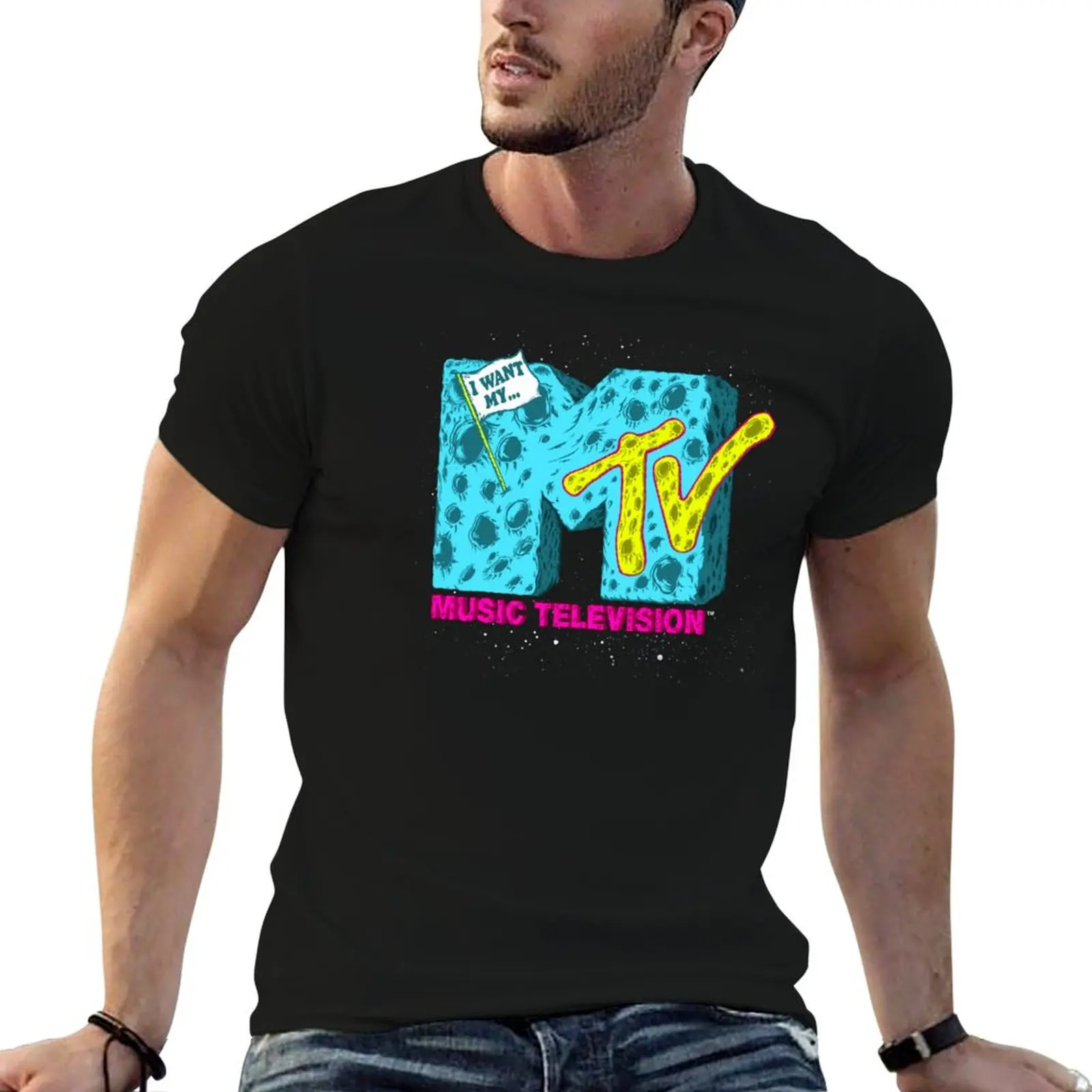 

Want man t designer Logo Galactic for shirt Moon T-Shirt shirts t MTV