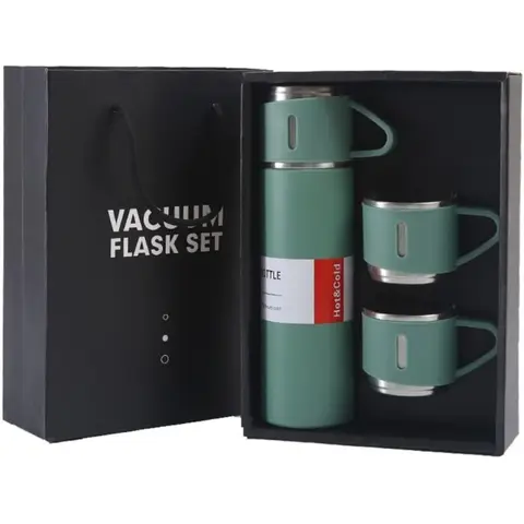 500ml Stainless Steel Tea and Coffee Mug Vacuum Insulated Bottle Lid with Mugs Travel Coffee Mug Suitable for Cold Hot Drinks