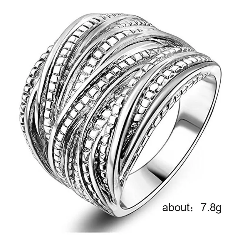 Individual Hip Hop Style Multi-Layer Wrap Rings For Men And Women Fashion Trend Finger Rings Male And Female Party Jewelry