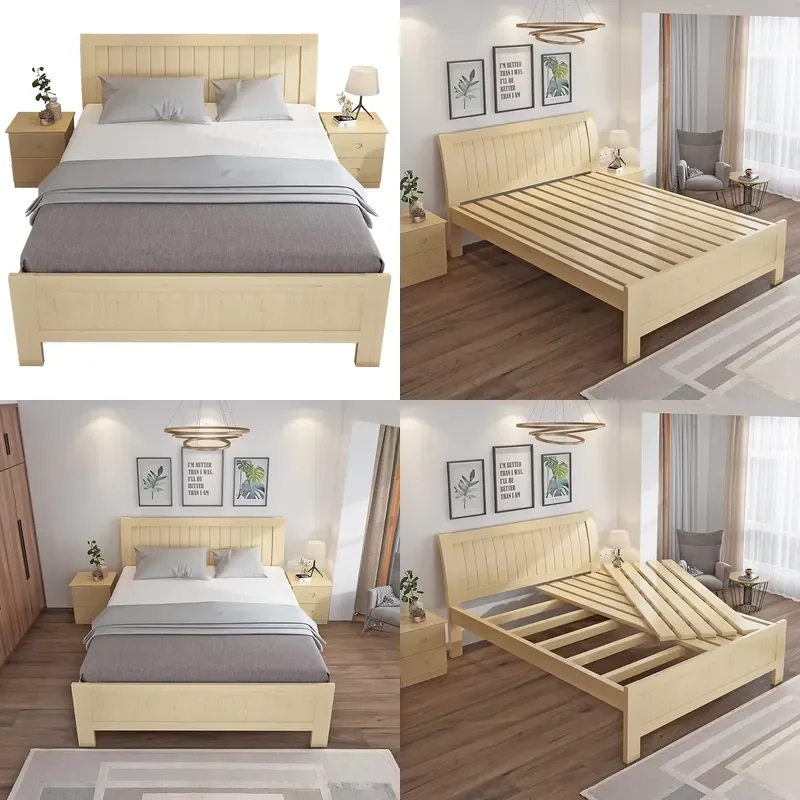 for Double Deck Design Platform Modern Queen Wooden Bed