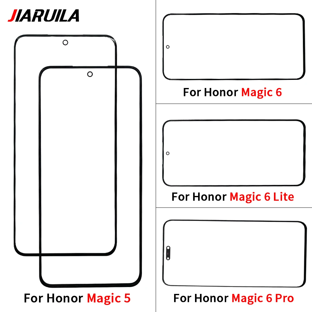 10PCS Front Screen Outer Glass+OCA For Huawei Magic 5 6 Lite Pro Phone Good Quality Replacement Repairs Parts