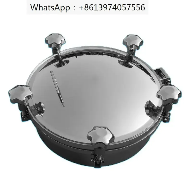 Sanitary 500mm Round Pressure Tank Manhole Cover Stainless Steel Silicon/EPDM Sealing