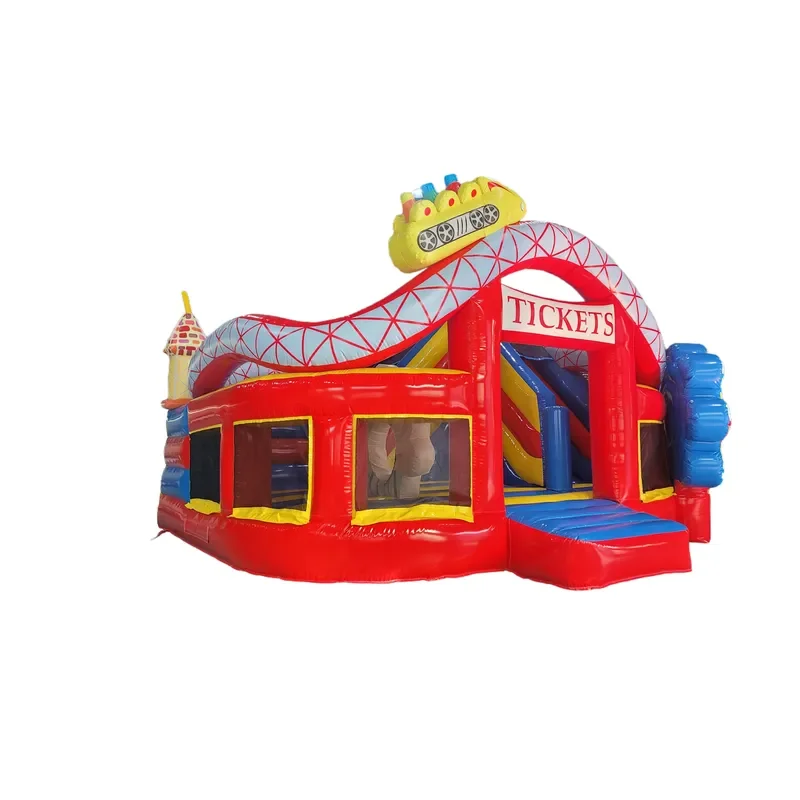 Carnival Theme Inflatable Bounce House Commercial Inflatable Jumping Trampoline Castle for Festival Event Party Rental