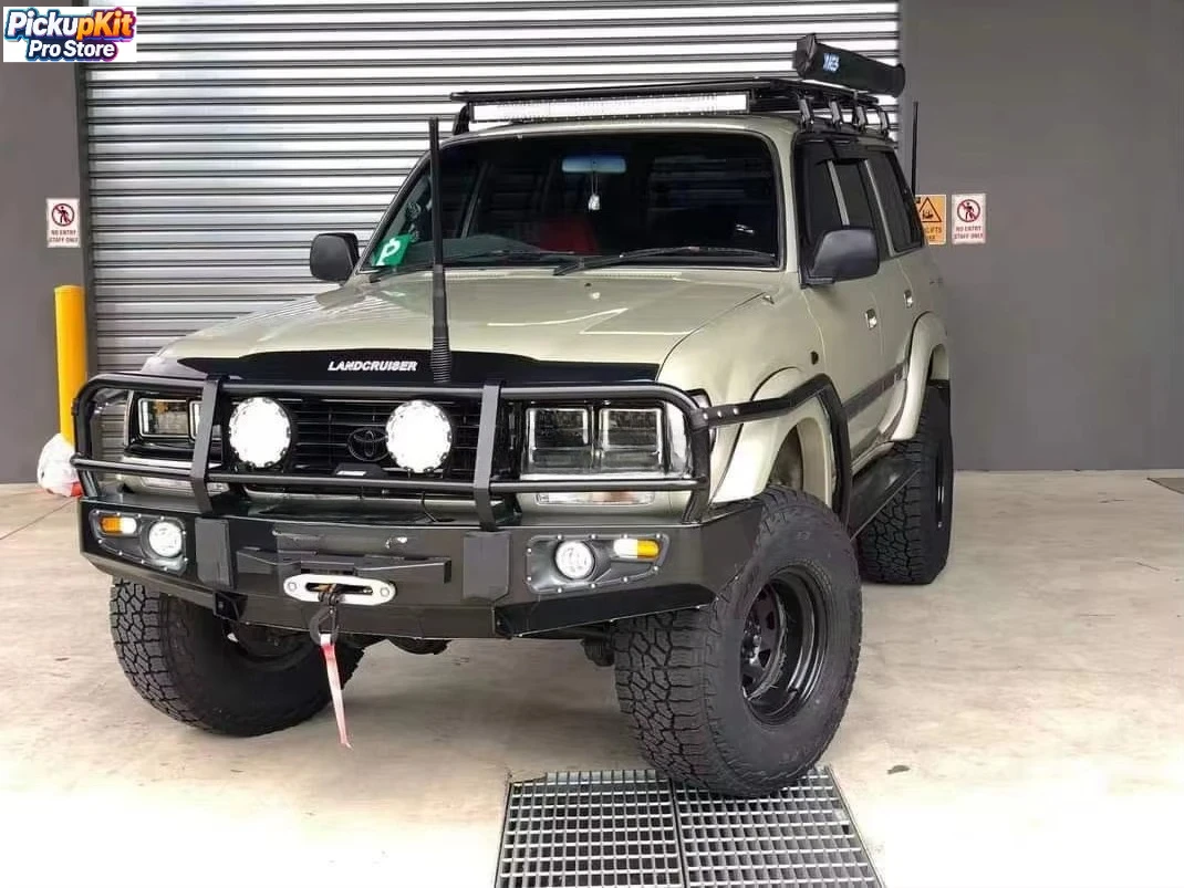 

Land Cruiser LC80/J80 Bull Bar Heavy-Duty Steel Off-Road Anti-Collision Rust-Proof