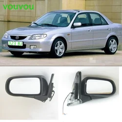 Car body part 69-18Z door rear view mirror for Mazda 323 family protege BJ 1998-2005 3 line manual adjustment