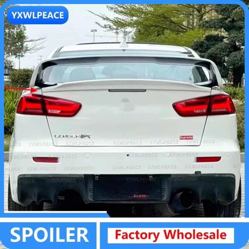 

For Mitsubishi Lancer EX Evo 2008-2015 Spoiler ABS Material Primer Color Rear Trunk Lip Spoiler Wing Body Kit Accessories