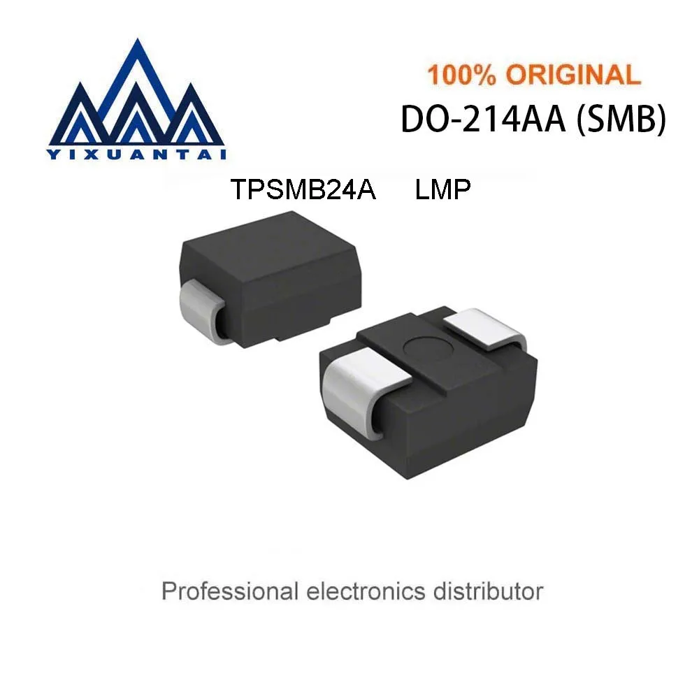 20pcs/Lot  TPSMB24A  TPSMB24AHE3 Marking LMP【ESD Protection Diodes / TVS Diodes TPSMB - A 24V】 SMB(DO-214AA)  New and Original