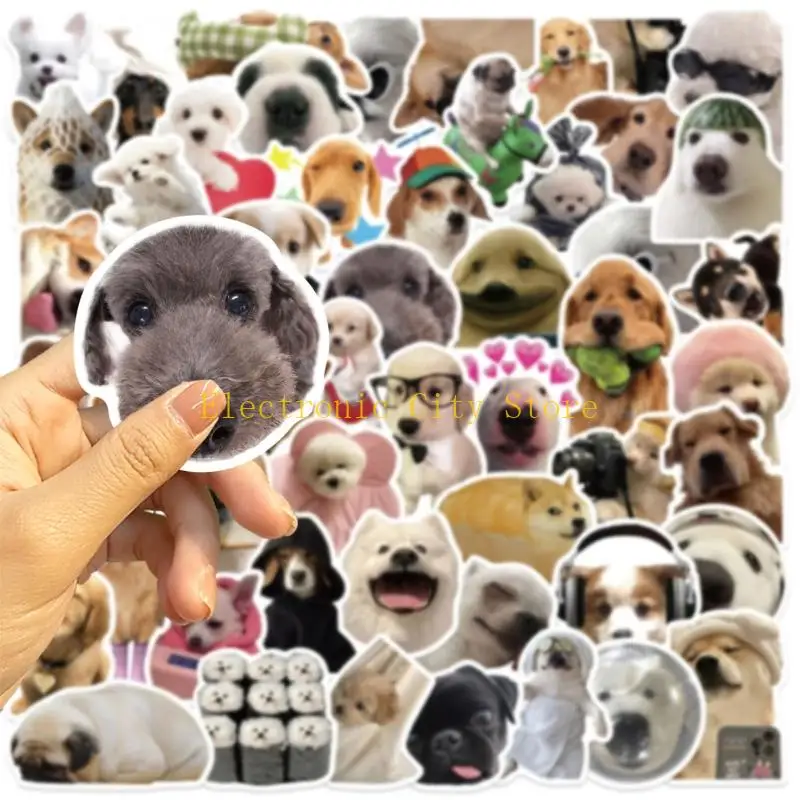 50pcs ملصق الكلب ملصق ديكور لزجاجة ماء مجلة مجلة الهاتف hu8d