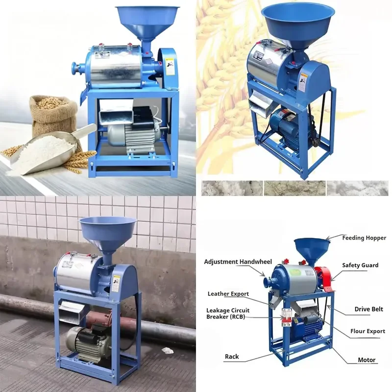 for Small Private Grain Processing Enterprises Reliable Grinding Equipment Household Automatic Multi-Grain Flour Machine