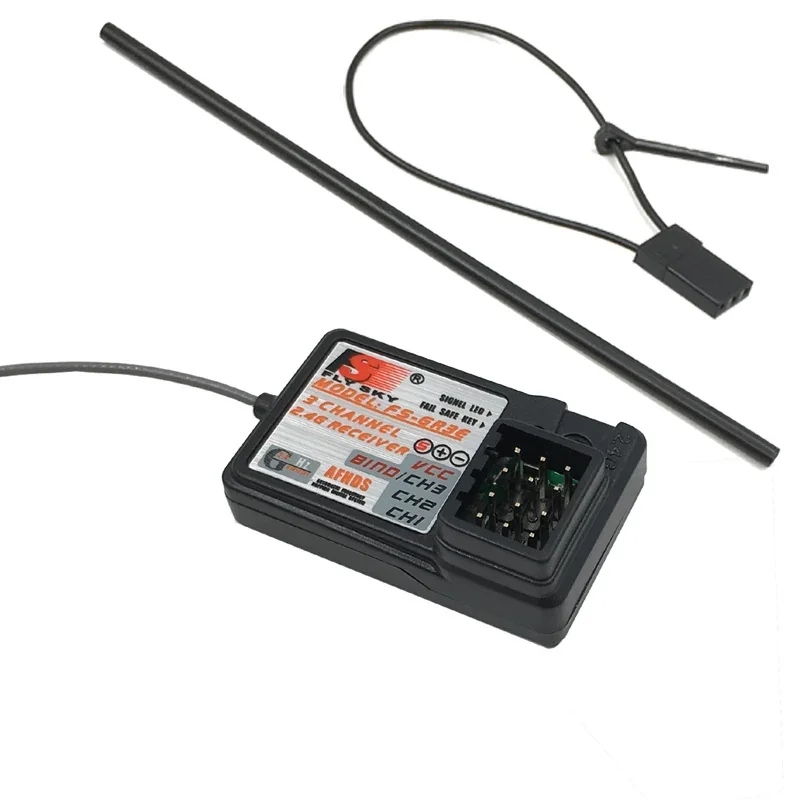 Flysky FS-GR3E AFHDS 2.4G 3CH Receiver for FS-GT2 FS-GT2B FS-GT3B FS-GT3C FZ-IT4S RC Car Boat