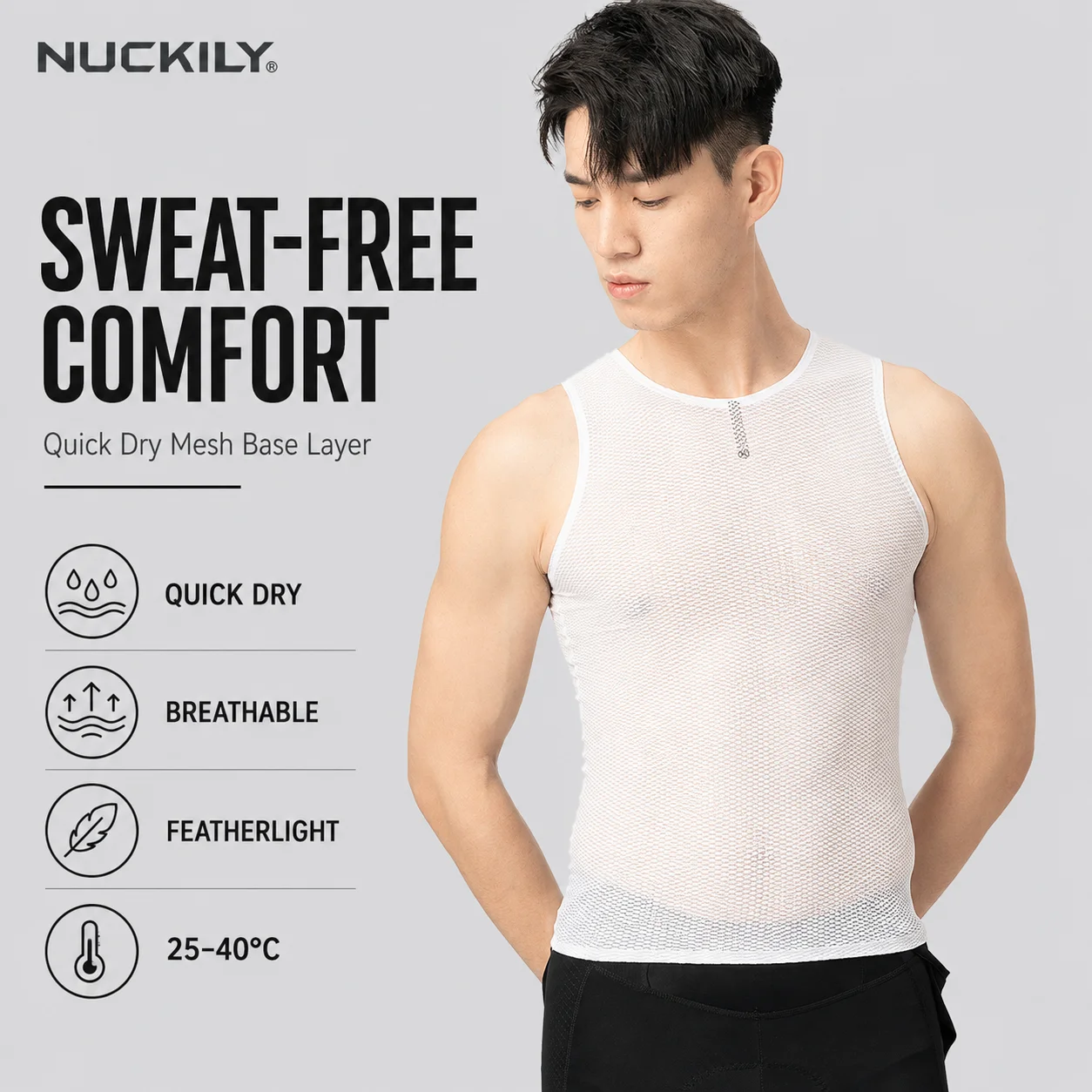 NUCKILY Sous-vêtement de cycli - Sleeveless Undershirt avis et prix