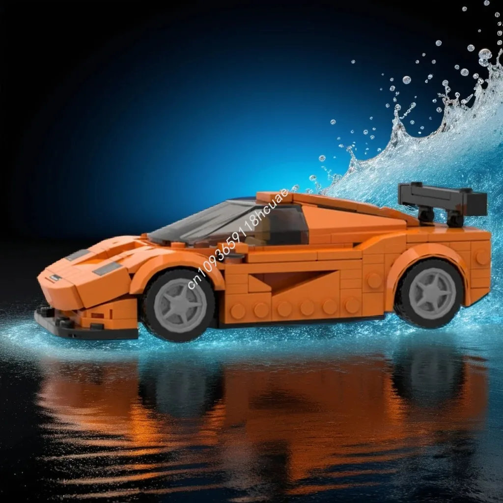 293 elementy MOC McLaren F1 LM Zestaw do modyfikacji bocznej City Champions Super Car Klocki konstrukcyjne STEM Prezent na Boże Narodzenie
