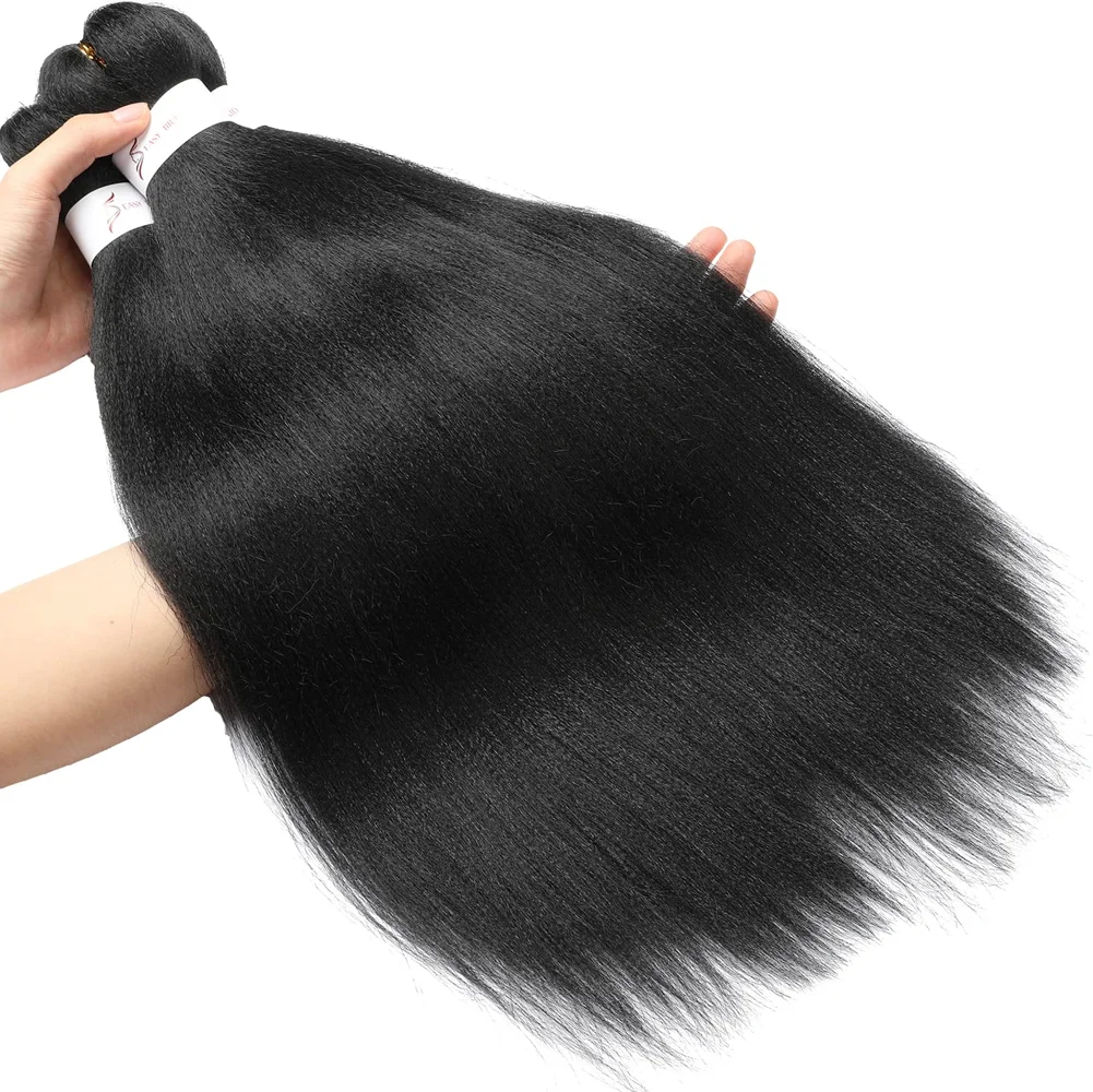 Tranças pré esticadas fácil de crochê torção, cabelo trançado EZ, extensão sintética profissional, cabelo Jumbo macio, 26"