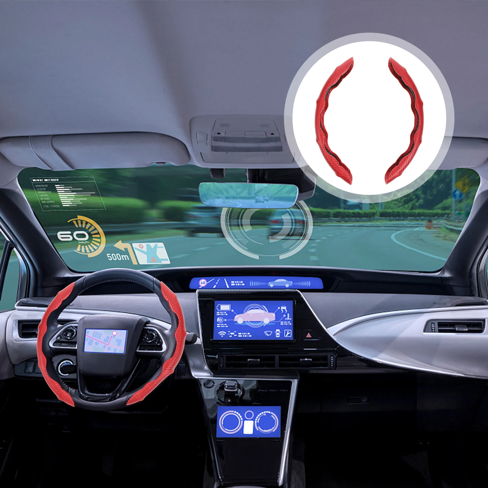 

Steering Wheel Cover Car Protective Sleeve Decorative Auto Supply Summer Accessory Durable Easy Install Anti Slip Comfortable