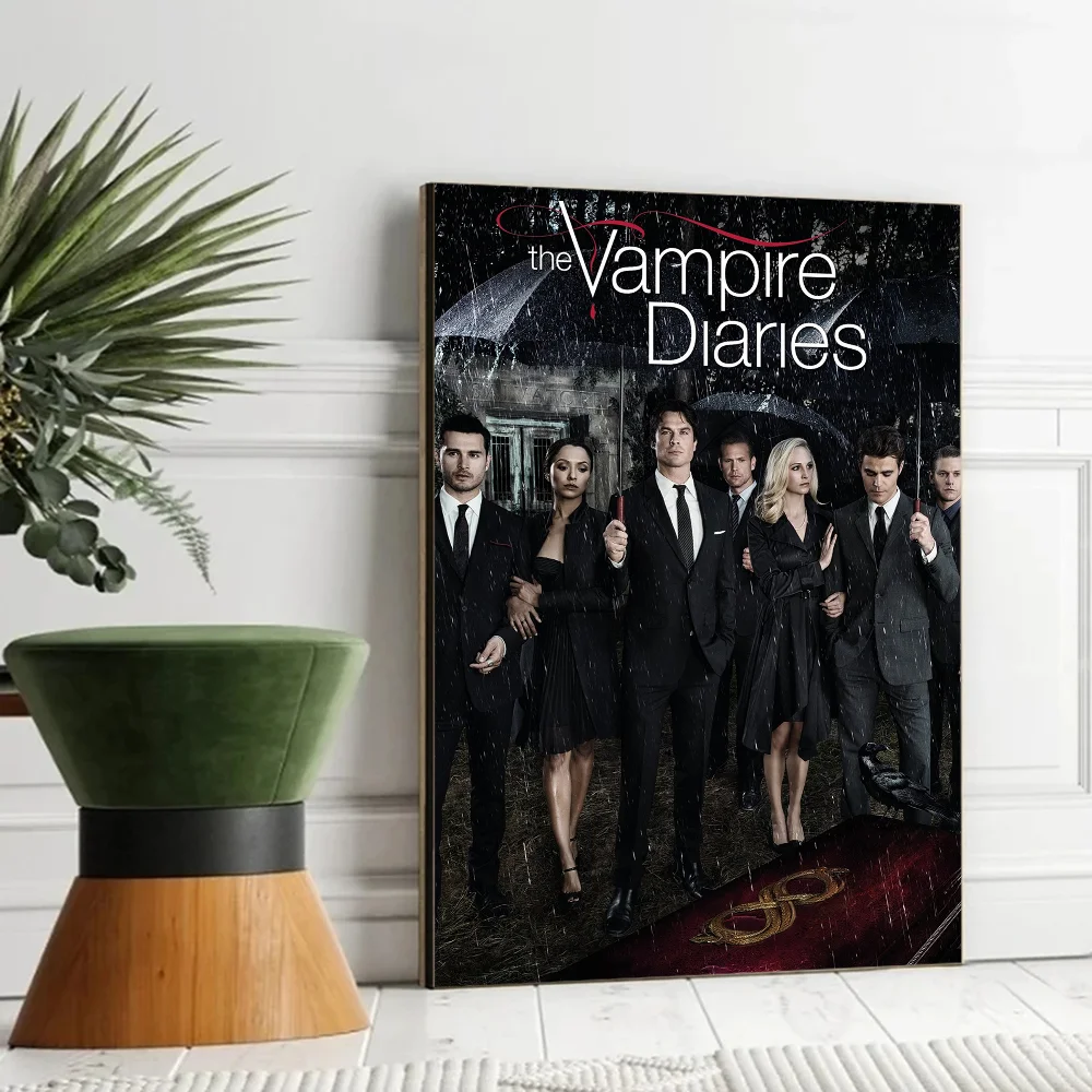 The Vampire Diaries Good Quality Prints and Posters Whitepaper Sticker DIY Room Bar Cafe Vintage Decorative Painting