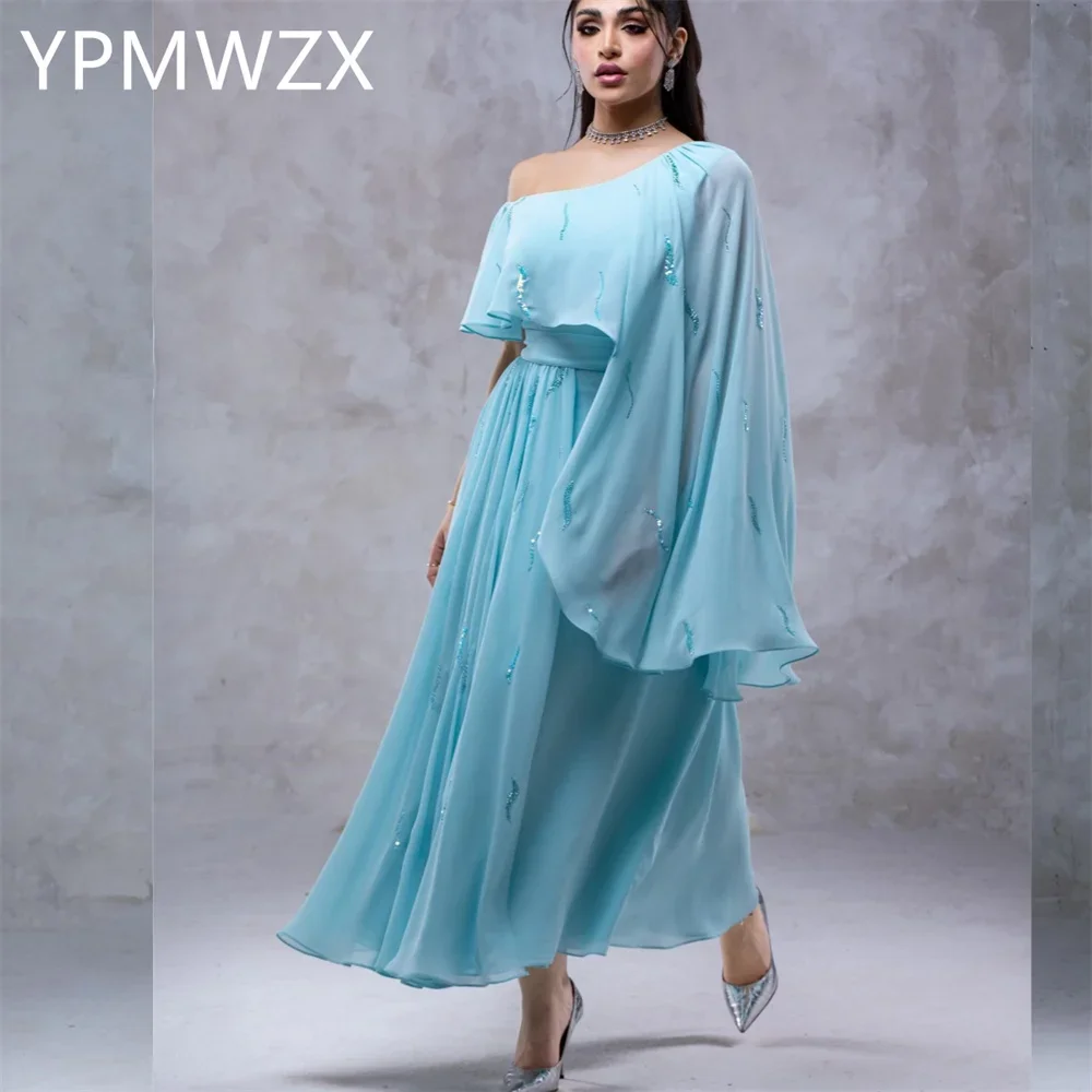 

Customized Evening Dress Party Occasion Women Formal YPMWZX Asymmetrical A-line Ankle Length Skirts Tulle Bespoke