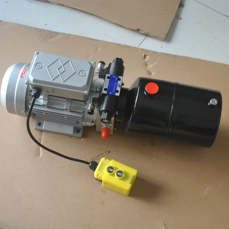 220V2.2KW-6L-1 group double-acting hydraulic power unit with remote control switch