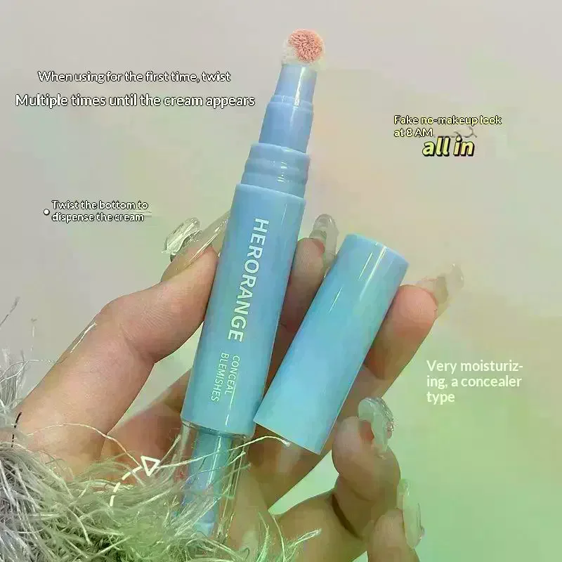 เฮโรเรนจ์ ปากกาคอนซีลเลอร์เนื้อพลัช ปกปิดรอยคล้ำใต้ตา ปรับสีผิวให้สม่ำเสมอ กระจ่างใส ควบคุมความมัน ติดทนนาน