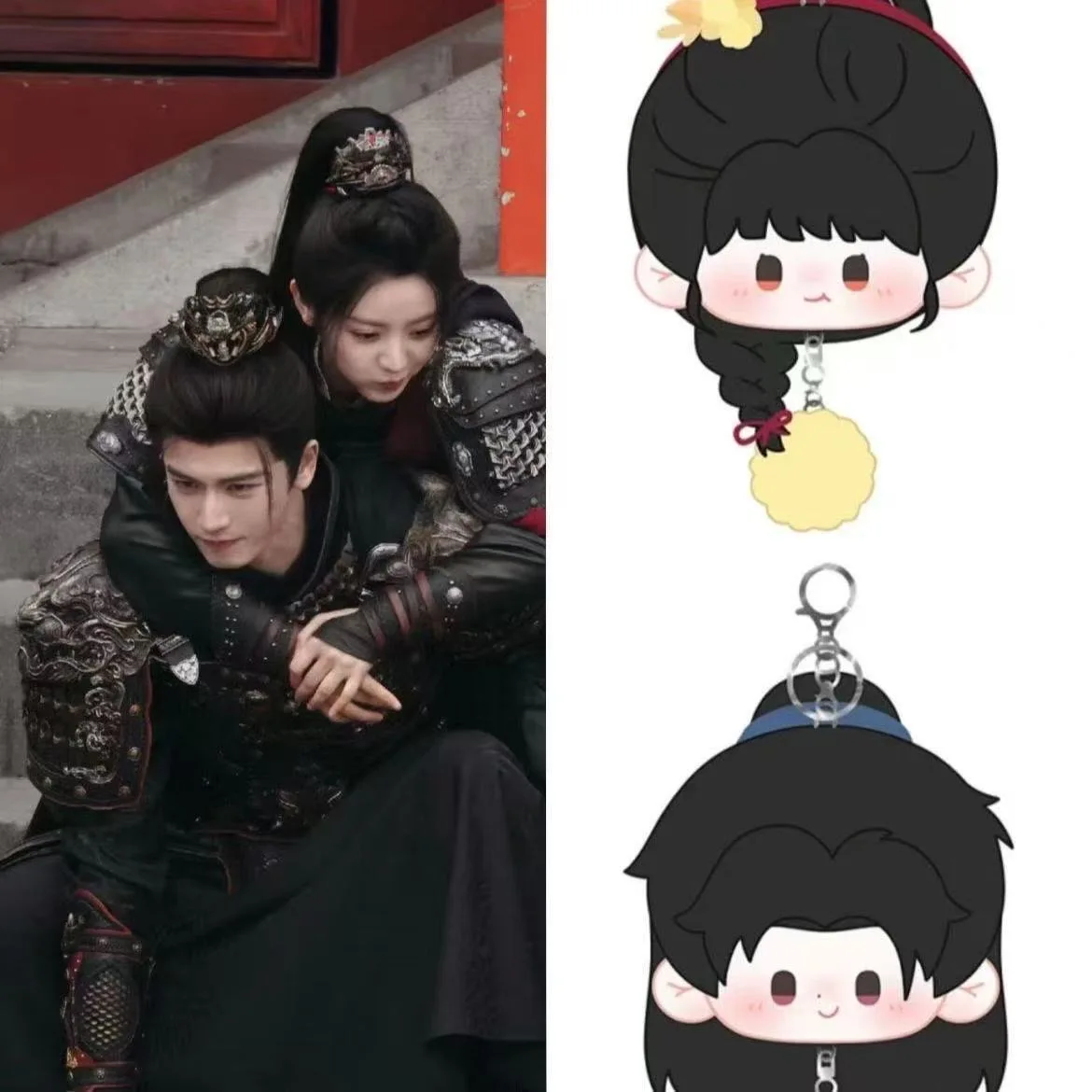 

Tian Xiwei, Zhang Linghe, Chasing Jade, Popular Surrounding Acrylic Cosplay Keychain Q Edition Cute Bag Pendant