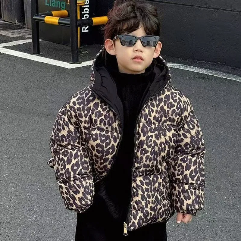 New 90-170 Boy  Winter Down Jacket Two-sides Kids Baby  Coats  Children   Autumn  2025-A003