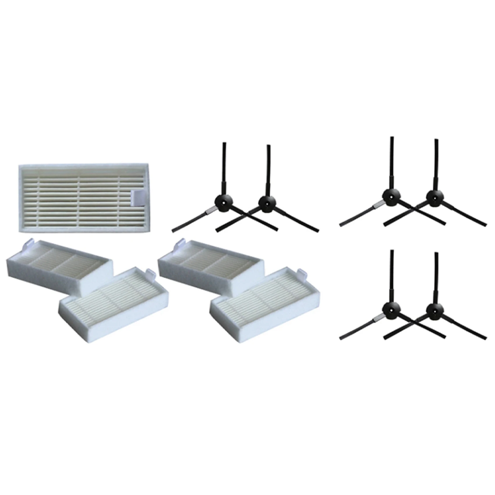 N95r 12x escova lateral + filtro 10x para lidl silvercrest ssr 3000 a1 aspirador de pó robótico acessórios substituição
