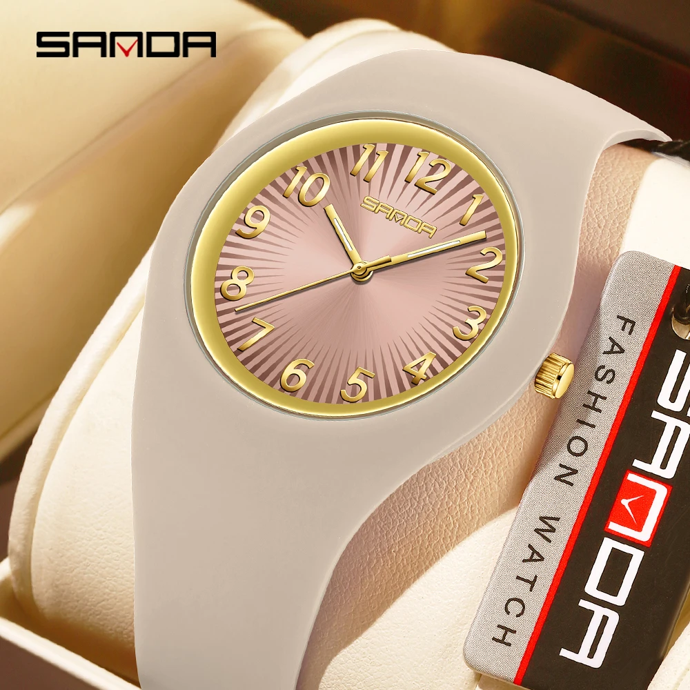 

SANDA 2026 Fashion Quartz Watch Simple Luminous Shock Resistant Sports Students Clock Leisure Boys Girls Wristwatch reloj hombre