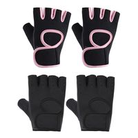 Women Men Fitness Gym Gloves Weightlifting Gloves Half Finger Breathable Non-slip Gel Pad Bodybuilding Training Dumbbells Gloves