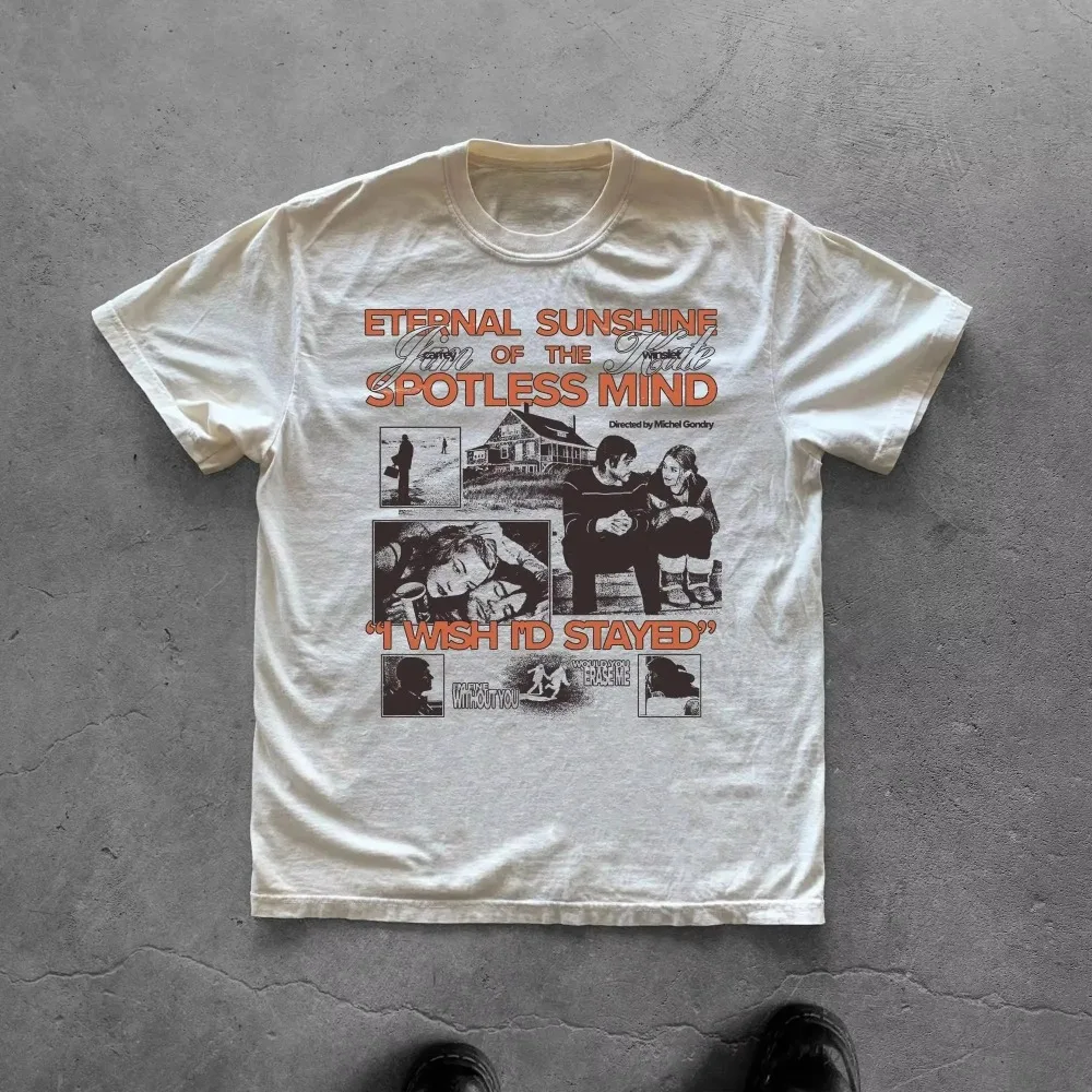 Camiseta retro de los años 90, Eternal Sunshine of Beautiful Soul, camiseta de película, novedad de verano, informal, adecuada para hombres y mujeres