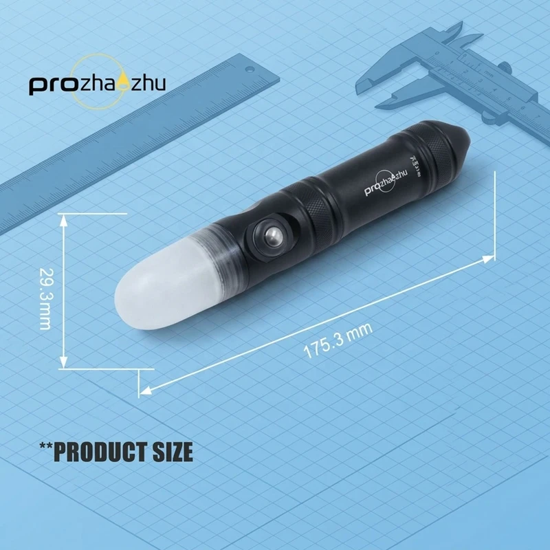 PROZHAOZHU 4000 Lumen LED Underwater Beacon Diving Signal Light 100M Range IP68 21700 Rechargeable High Power Diving Strobe