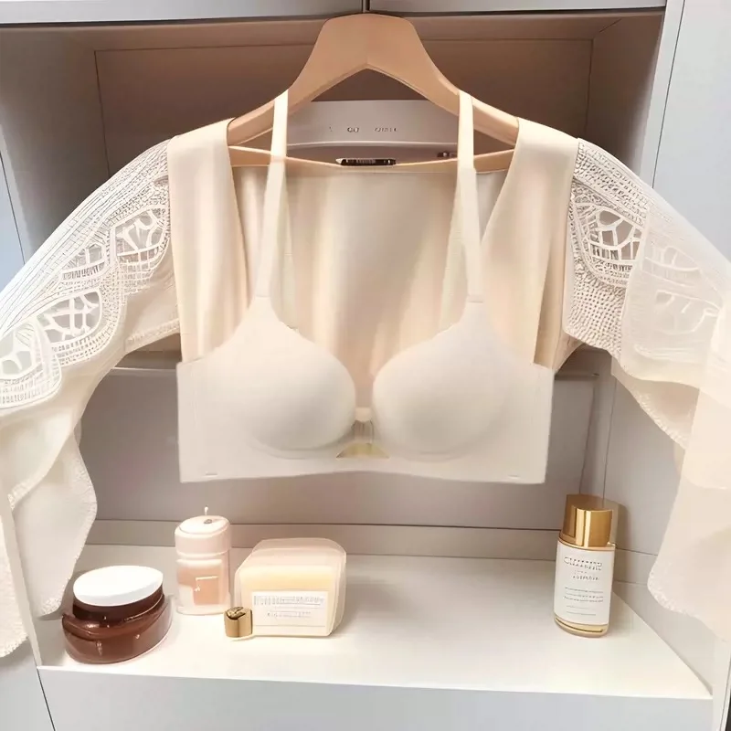 Zvedání malých prsou pro zobrazení velkých prsou, spodní prádlo pro podporu horní části žen a prevenci ochabování, žádné ocelové kroužky, žádné stopy, podprsenka - náhled 5