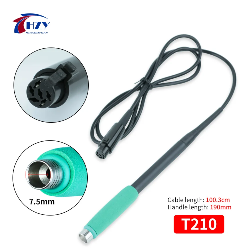 HZY C210 Lötkolbenspitzen Schweißwerkzeuge K/SK/I/IS Universal 210-Griff Elektrischer Lötkolben für T210 Lötstation Kit