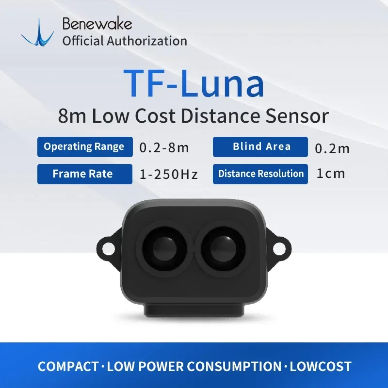 TF Luna LiDAR 8m Low Cost Distance Sensor Modual  0.2-8m measurement distance small volume high sensitivity