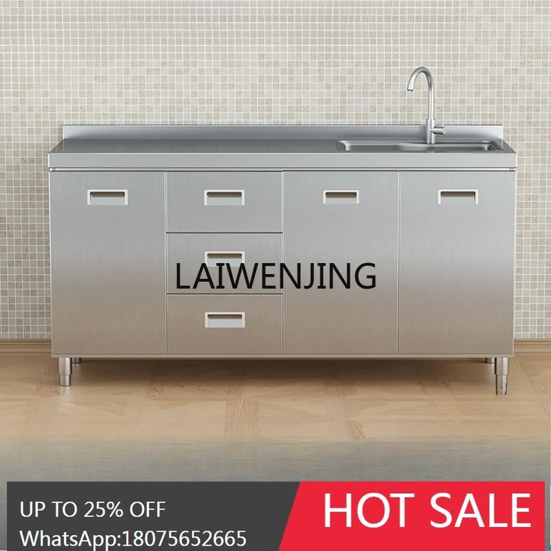 

stainless steel integrated cabinet integrated simple stove gas storage cupboard